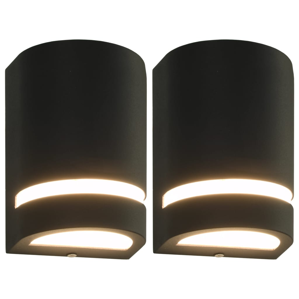 Buitenwandlamp Gegoten Aluminium Zwart