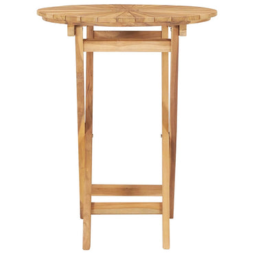 Tuintafel Inklapbaar Ø60 Cm Massief Teakhout
