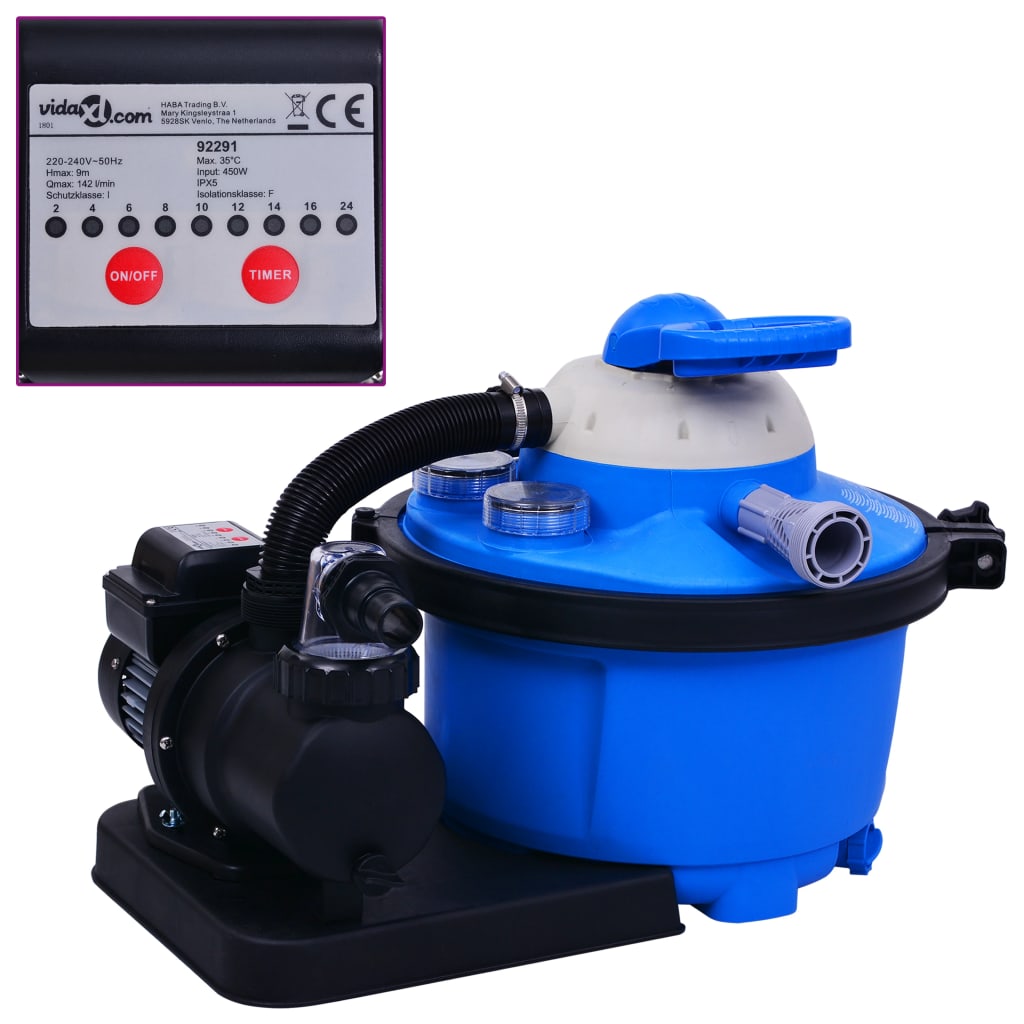 Zandfilterpomp Met Timer 550 W