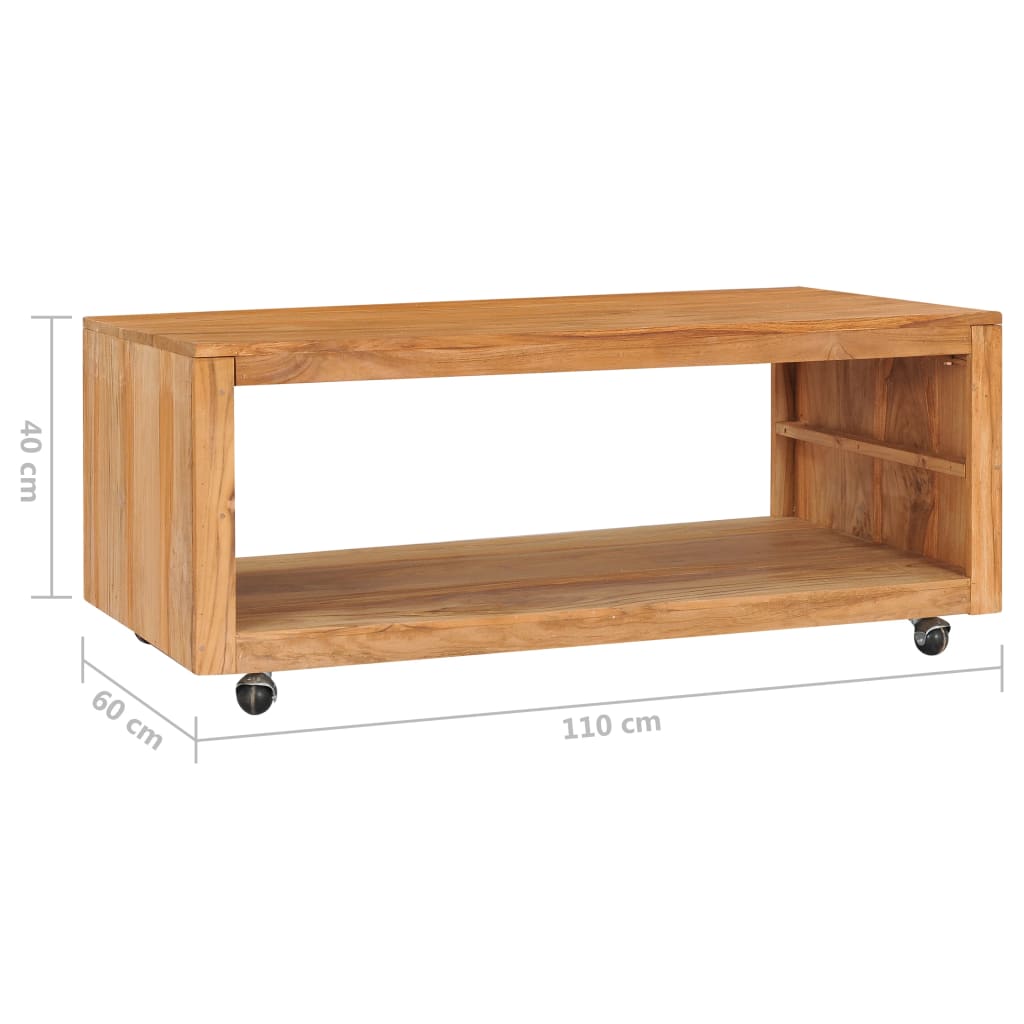 Salontafel 110X60X40 Cm Massief Teakhout