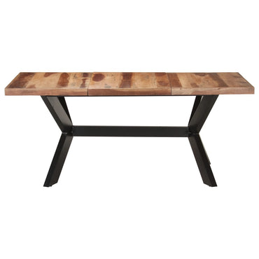 Eettafel Massief Hout Met Honingkleurige Afwerking