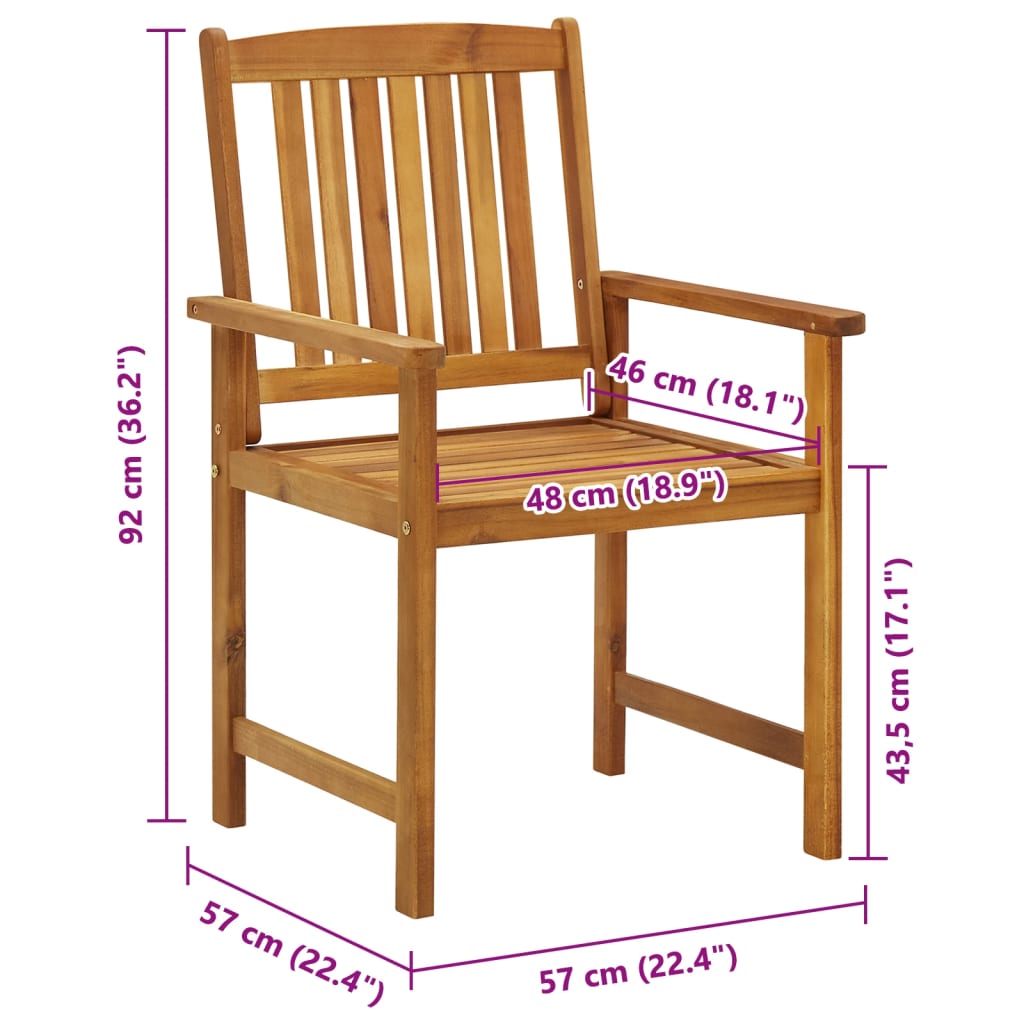 Tuinstoelen Massief Acaciahout