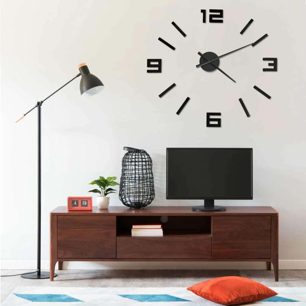 3D-Wandklok Modern Xxl 100 Cm Kleurig