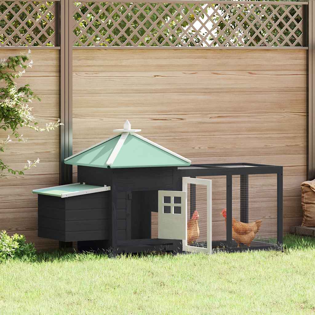 Kippenhok Met Nestkast 190X72X102 Massief Vurenhout