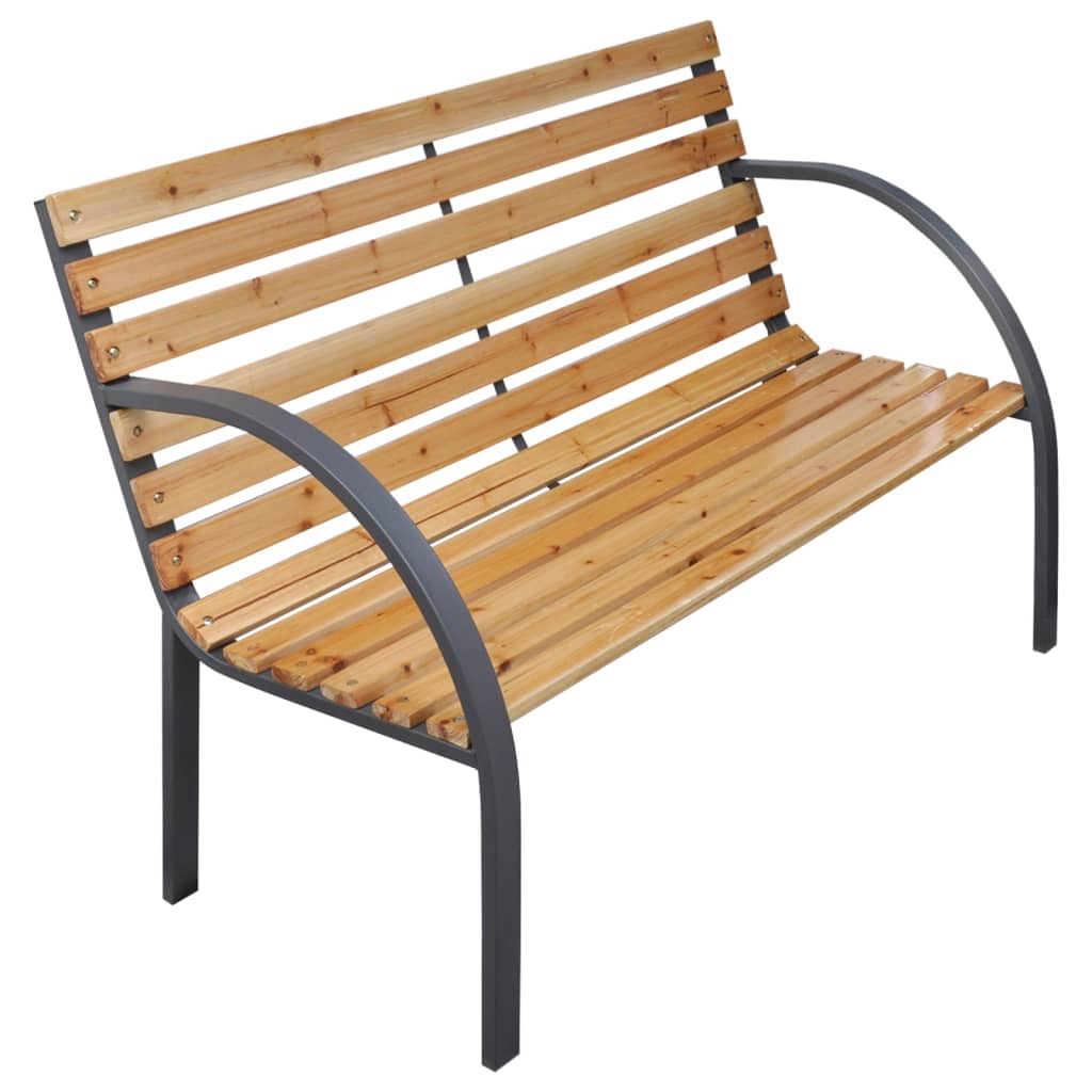 Tuinbank Dubbel Massief Vurenhout Bruin