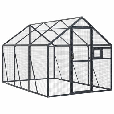 Volière 1,79X3X1,85 M Aluminium Kleurig