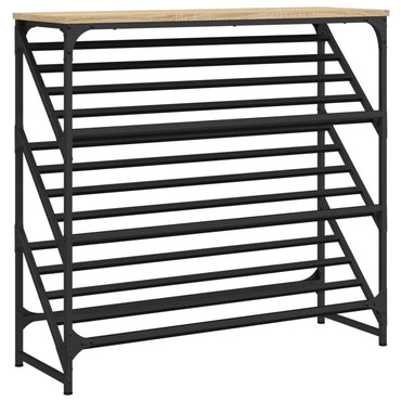 Schoenenrek 90X30X Bewerkt Hout Kleurig Sonoma Eiken