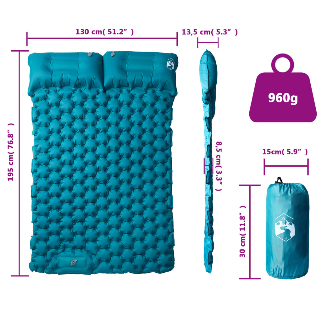 Kampeermatras Met Kussens Zelfopblazend