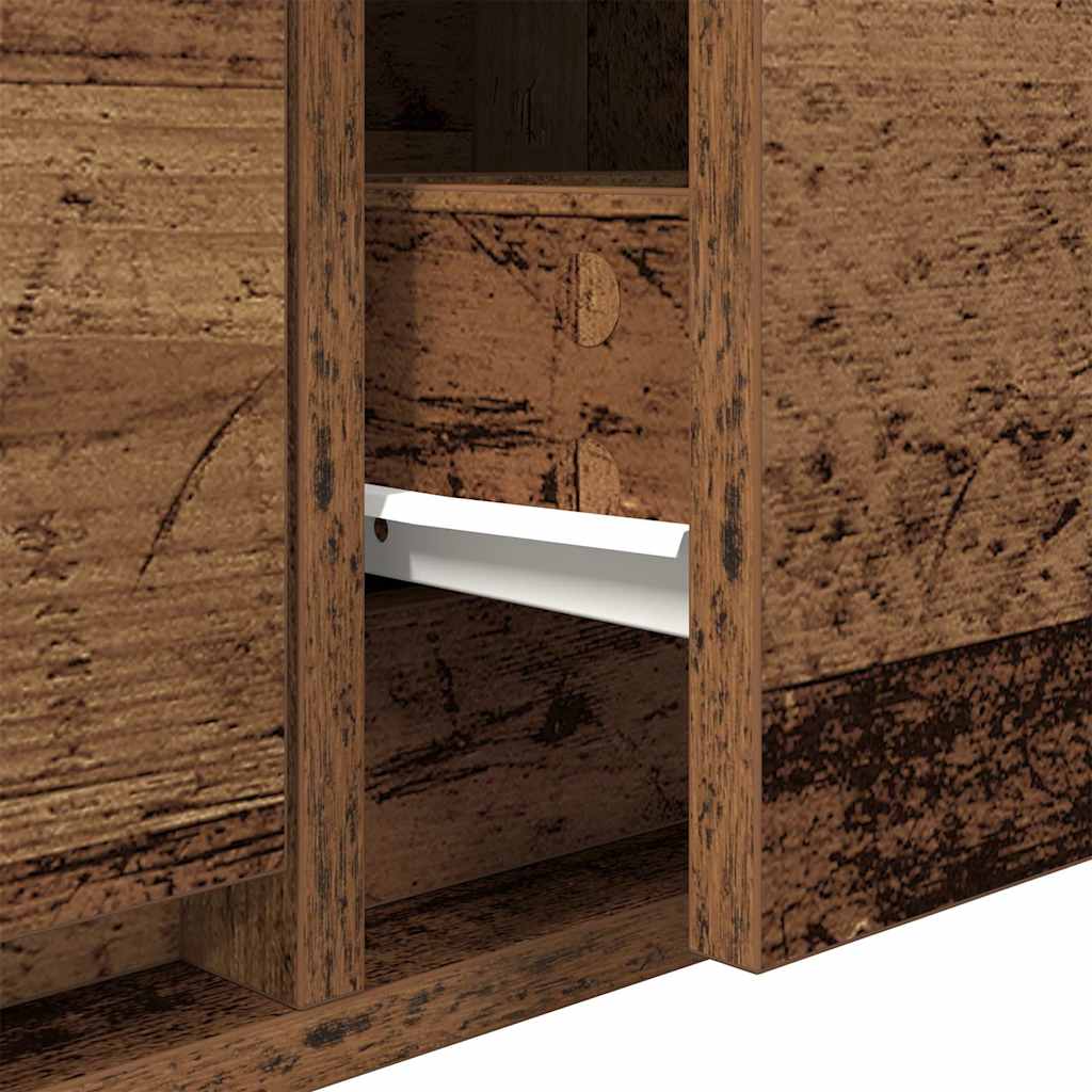 Tv-Meubel 80X31X25,5 Cm Bewerkt Hout Kleurig