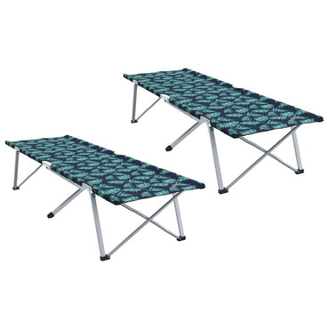 Opvouwbaar Camping Bed 2 Pcs Bossen 194 X 62,5 X 42,5 Cm