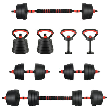 4-In-1 Halter-Barbell Kettlebell Set 20Kg 20Kg