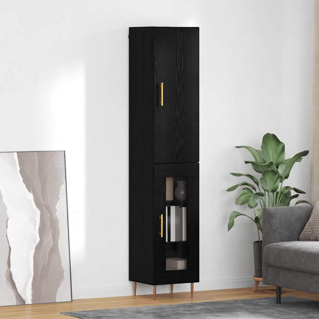 Hoge Kast 2 Pcs Bewerkt Hout