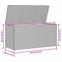 Tuinbox 120X50X60 Cm Poly Rattan