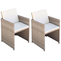 Tuinstoelen Met Kussens Poly Rattan