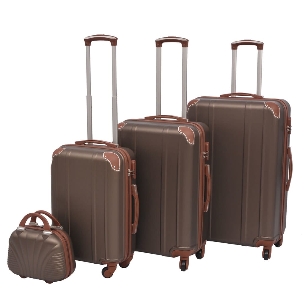 Harde Rolkoffer Set Kleurig 4-Dlg