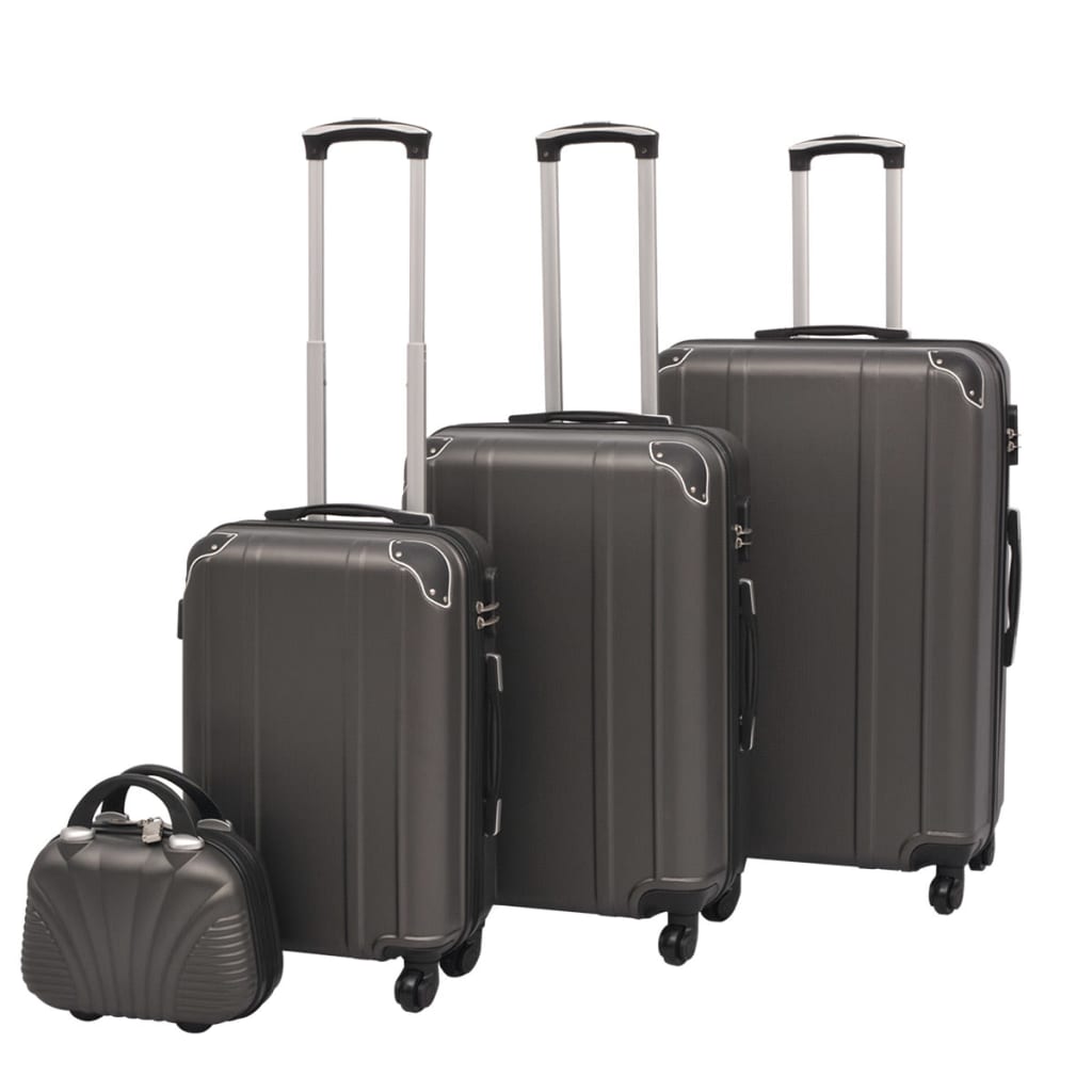 Harde Rolkoffer Set Kleurig 4-Dlg