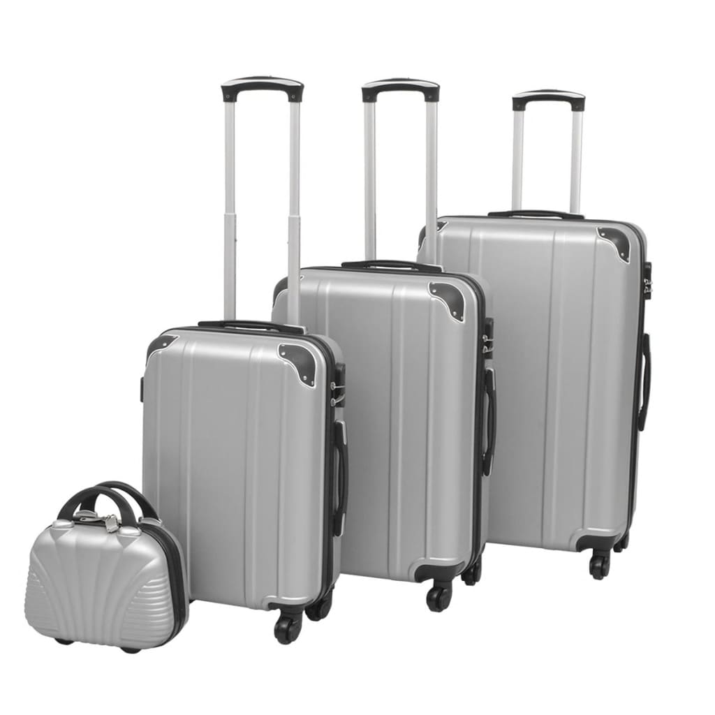Harde Rolkoffer Set Kleurig 4-Dlg