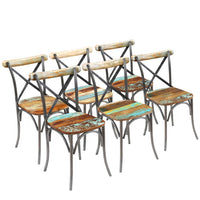 Kruisstoelen Massief Mangohout Zwart