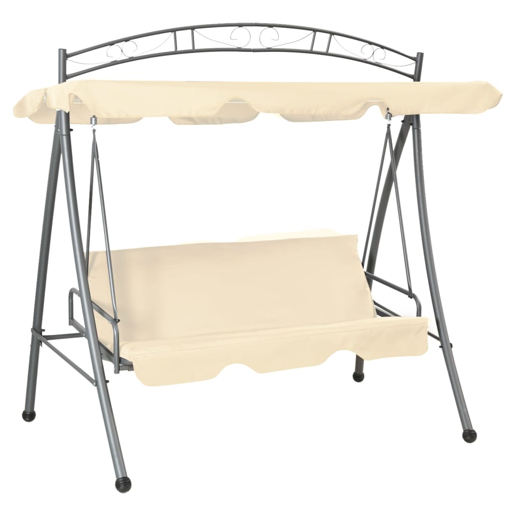 Schommelbank Met Luifel 198 Cm Stof En Staal