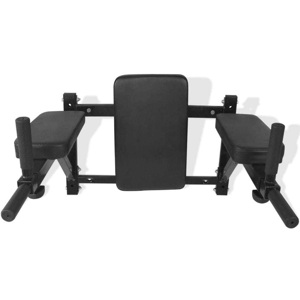 Dipstation Fitnessapparaat Wandgemonteerd Zwart
