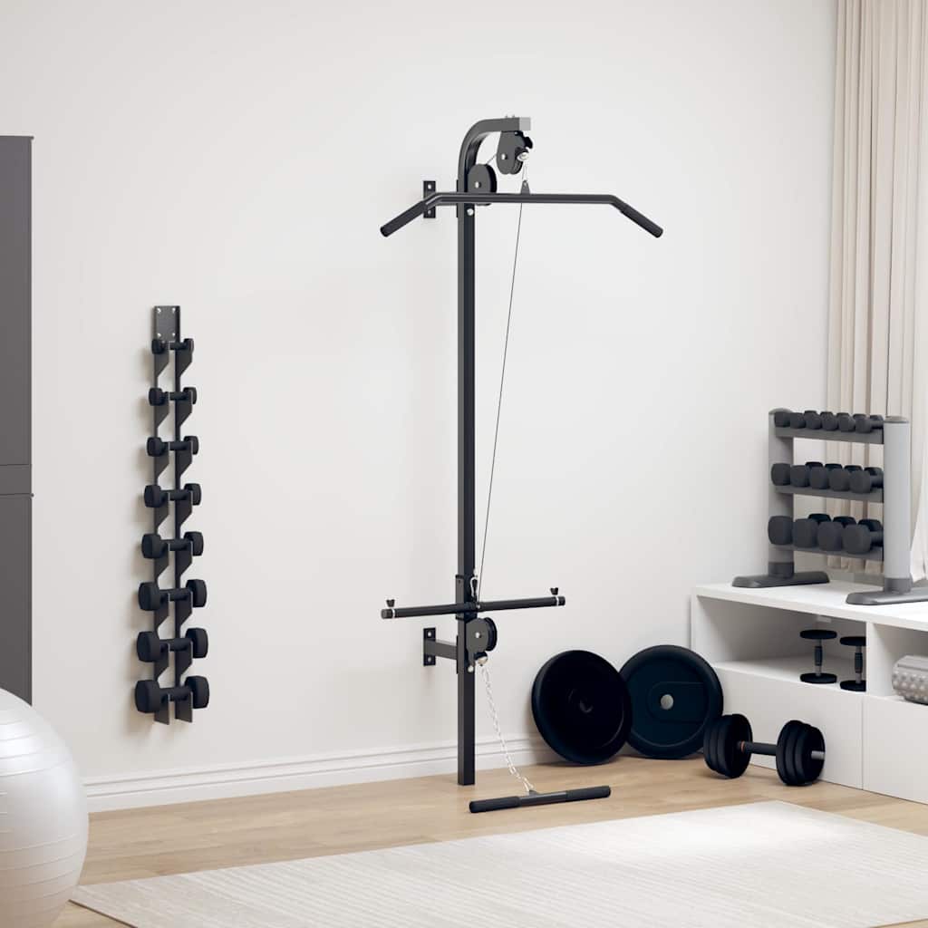 Home Gym Met 2 Katrollen Wandgemonteerd