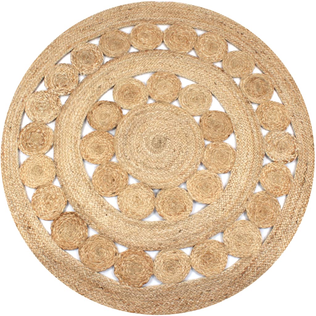 Tapijt Rond Gevlochten Jute