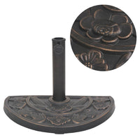 Parasolvoet Halfrond 9 Kg Hars Bronskleurig