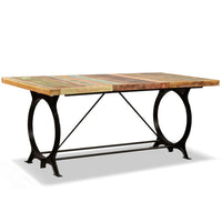 Eettafel 180 Cm Massief Gerecycled Hout