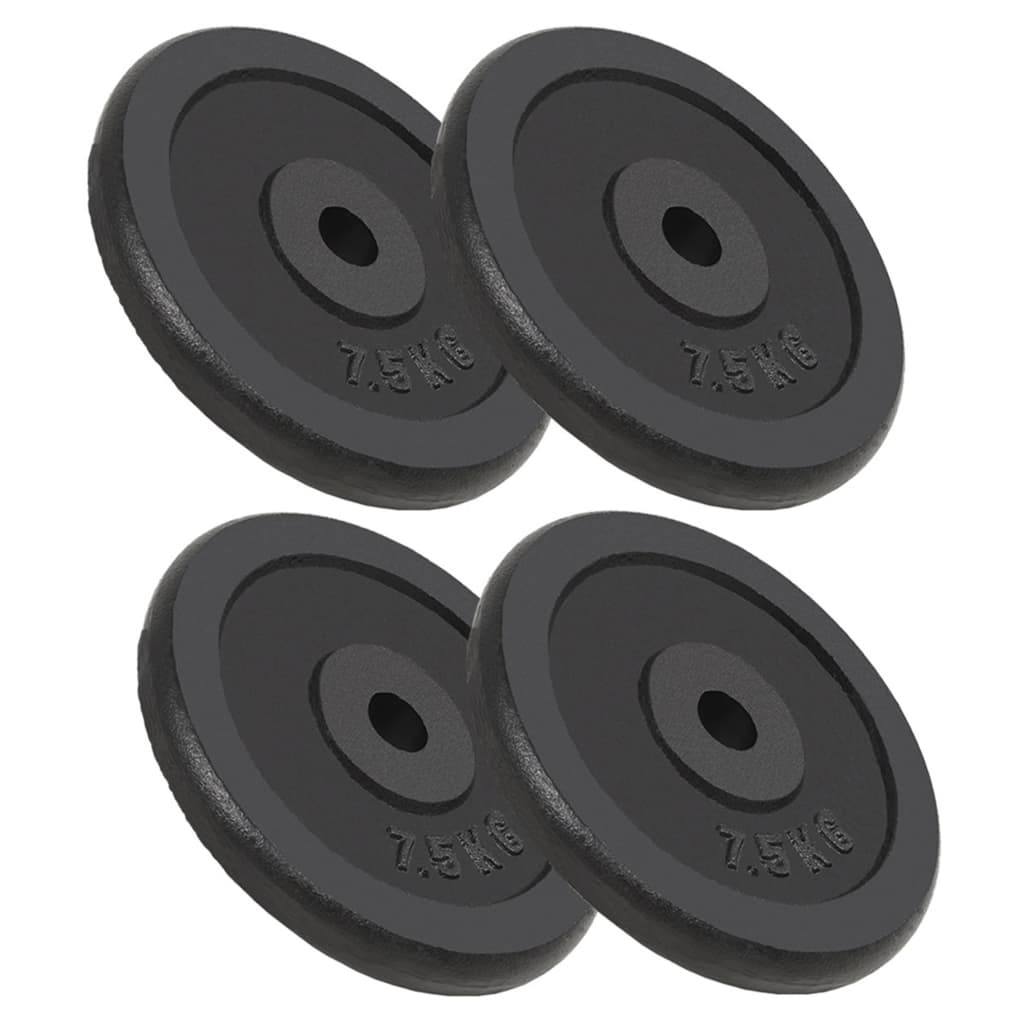 Halterschijven 2 St 2X15 Kg Gietijzer
