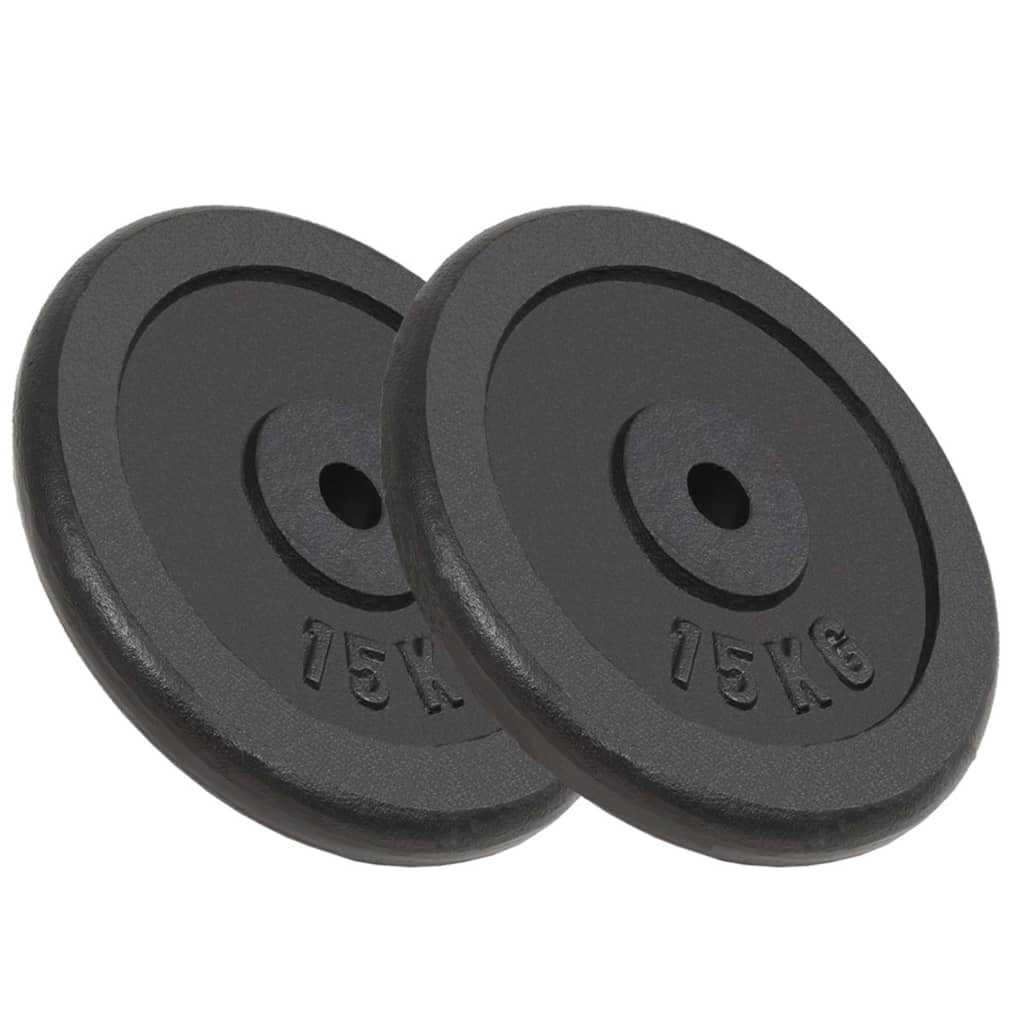 Halterschijven 2 St 2X15 Kg Gietijzer