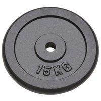 Halterschijven 2 St 2X15 Kg Gietijzer
