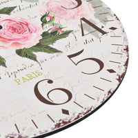 Wandklok Vintage Stijl Bloemen