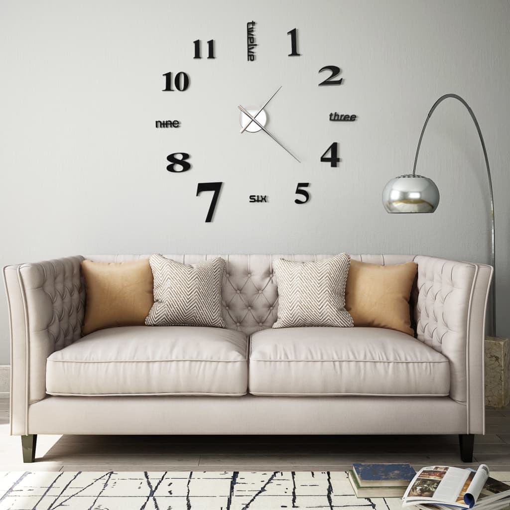 3D-Wandklok 100 Cm Xxl Modern Kleurig