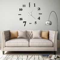 3D-Wandklok 100 Cm Xxl Modern Kleurig
