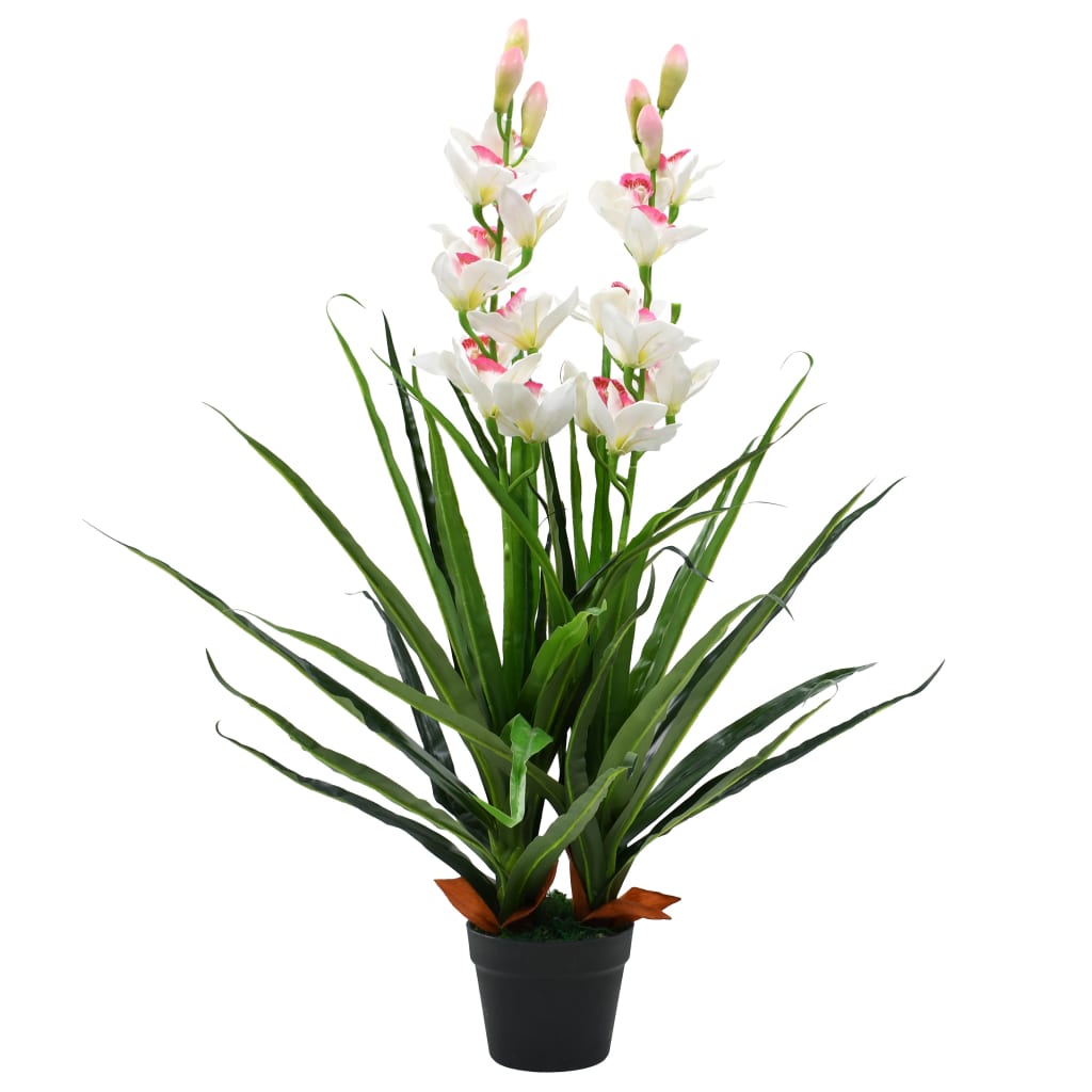 Kunstplant Met Pot Cymbidium Orchidee 100 Cm