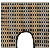 Badmattenset Handgeweven Jute En Stof Naturel En