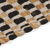 Badmattenset Handgeweven Jute En Stof Naturel En