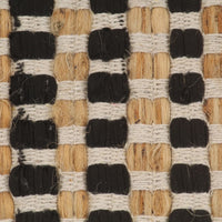 Badmattenset Handgeweven Jute En Stof Naturel En