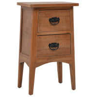 Nachtkastje 40X29X68 Cm Massief Vurenhout Bruin