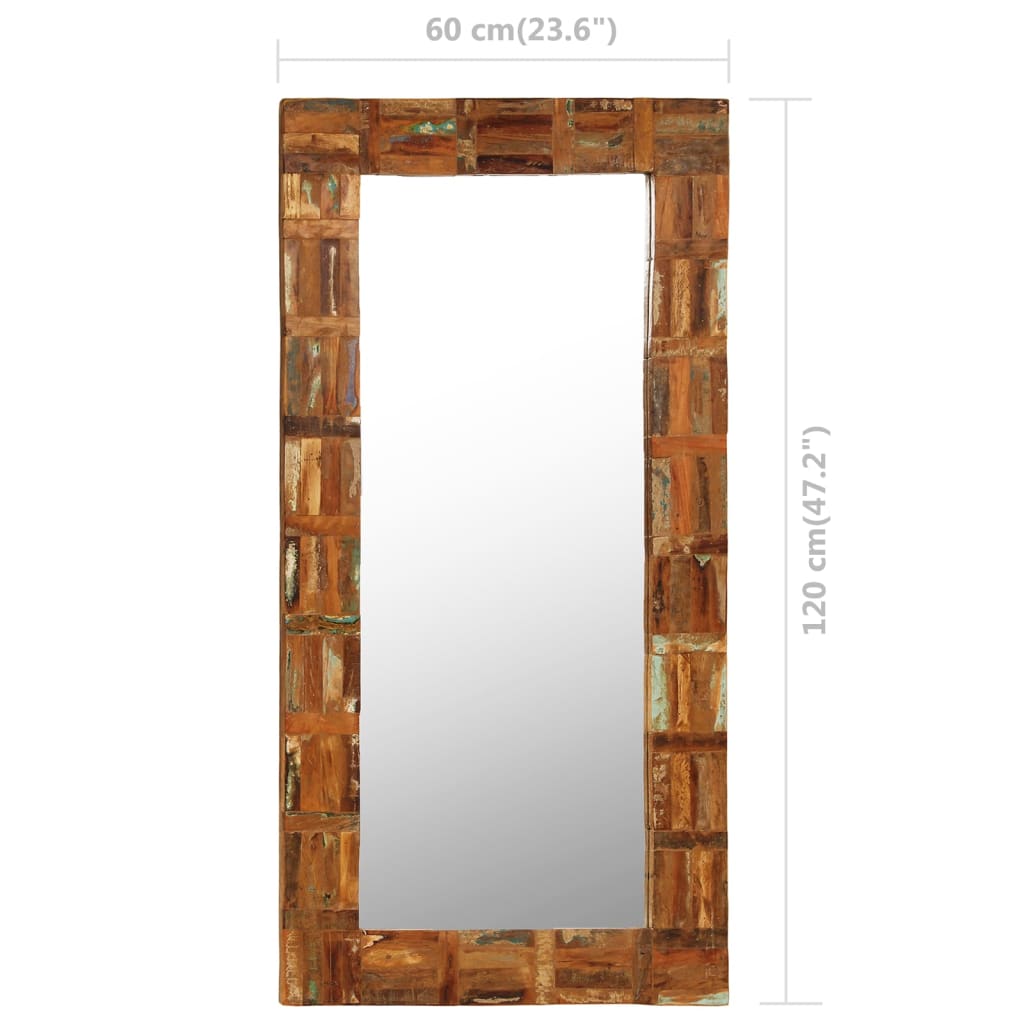 Wandspiegel Massief Gerecycled Hout