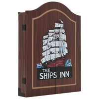 Dartbord Professioneel Met Kast En 6 Darts Sisal