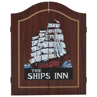 Dartbord Professioneel Met Kast En 6 Darts Sisal
