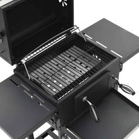Houtskoolbarbecue Met Onderplank Zwart