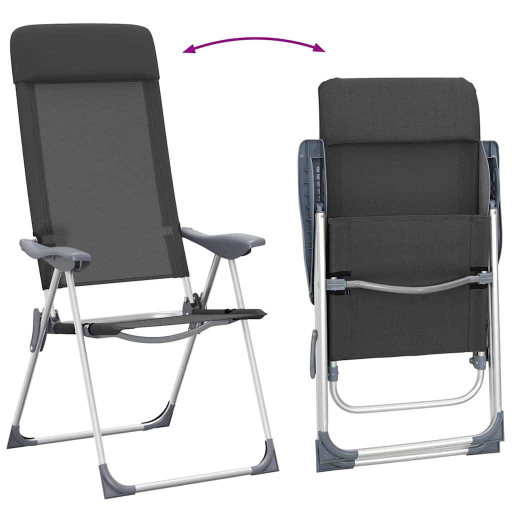 Campingstoelen Inklapbaar Aluminium 2 St