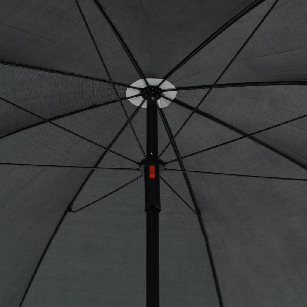 Tuinbank 2-Zits Met Kussens En Parasol Poly Rattan