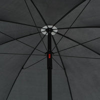 Tuinbank 2-Zits Met Kussens En Parasol Poly Rattan