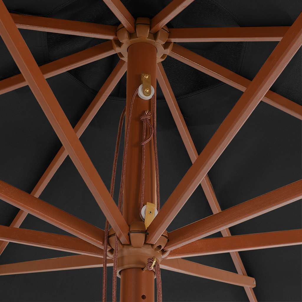 Parasol Met Houten Paal 350 Cm