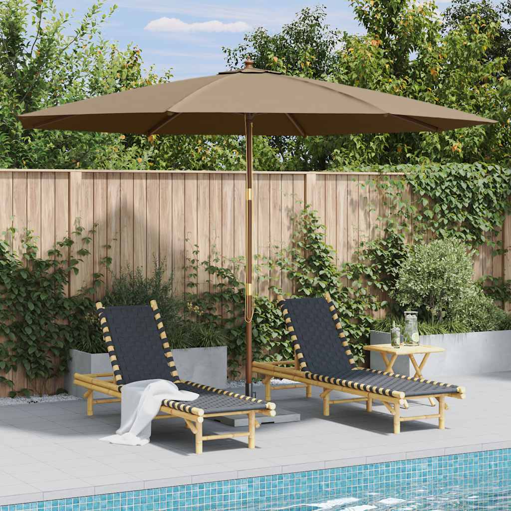 Parasol Met Houten Paal 350 Cm