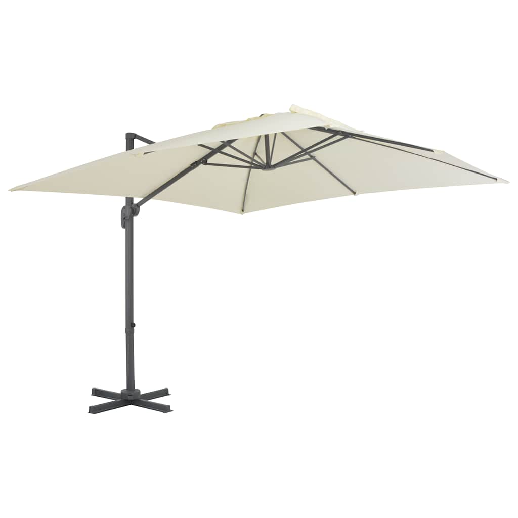 Zwevende Parasol Met Aluminium Paal 4X3 M