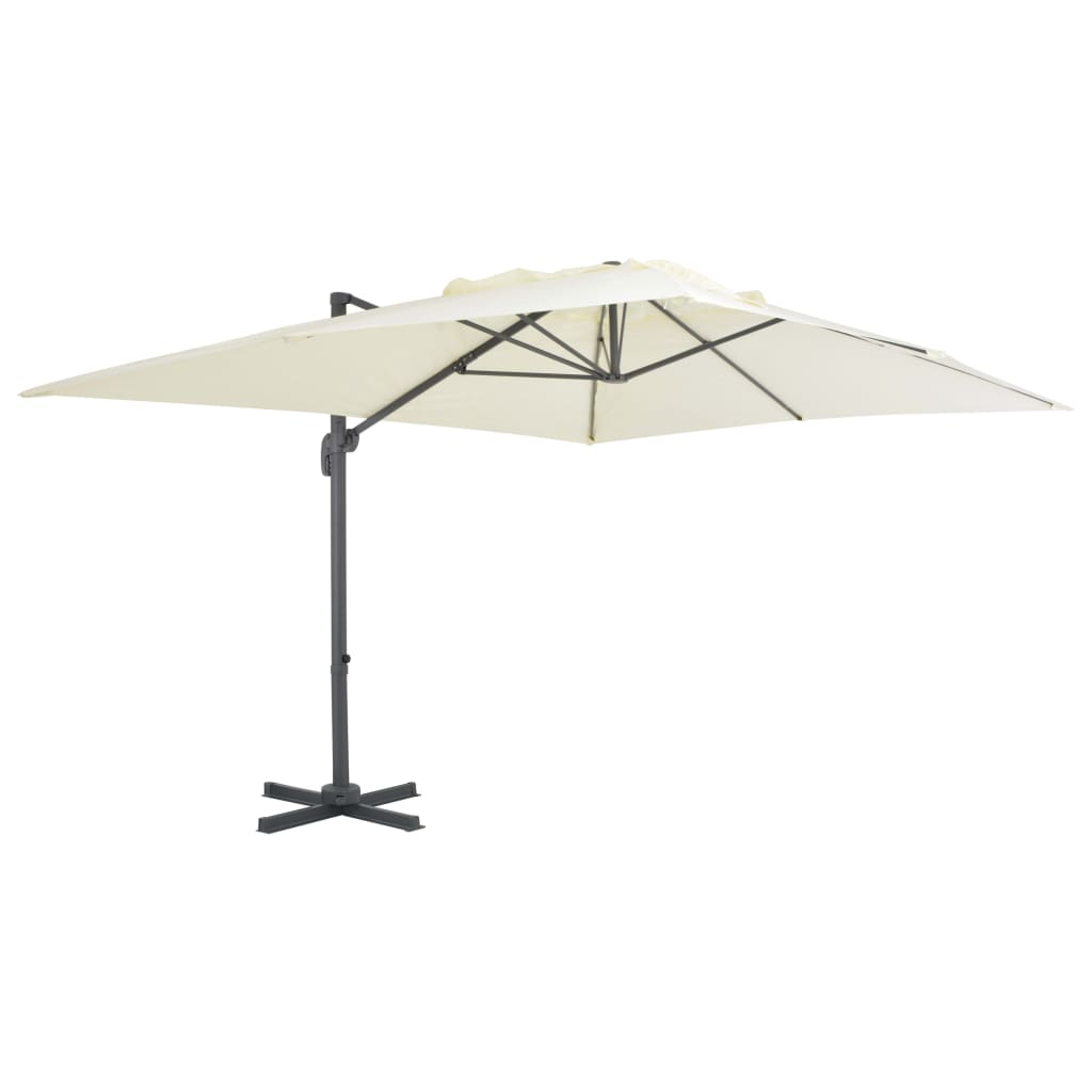 Zwevende Parasol Met Aluminium Paal 4X3 M